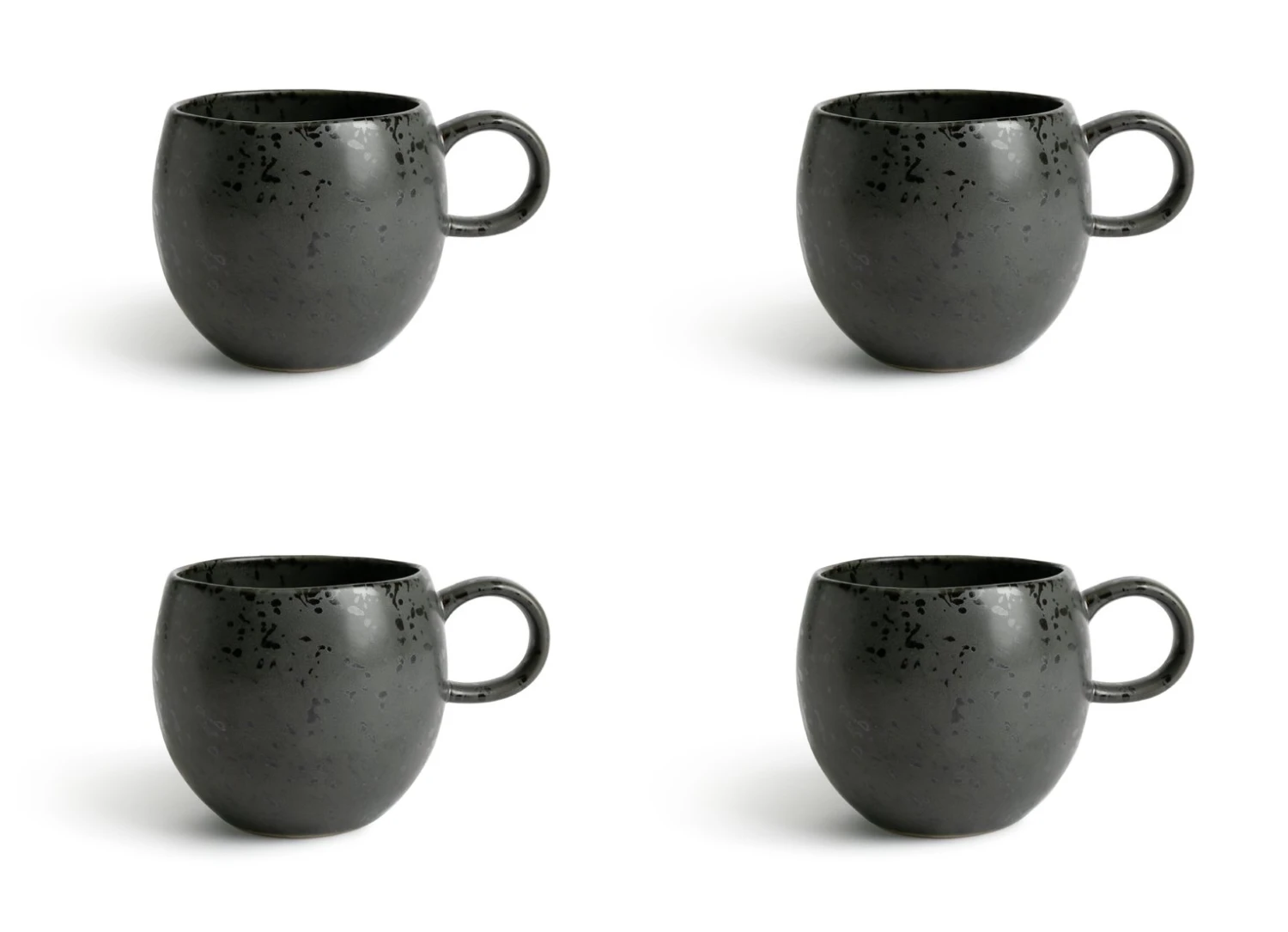 Habitat Set Of 4 Preto Stoneware Mugs 3 Habitat Set Of 4 Preto Stoneware Mugs