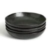 Habitat Preto 4 Piece Stoneware Pasta Bowls - Black -Habitat 9310791 R Z001A