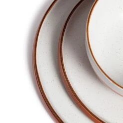 Habitat 12 Piece Stoneware Dinner Set - Rust Speckle 13 Habitat 12 Piece Stoneware Dinner Set - Rust Speckle -Habitat 9361173 R Z005A