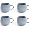 Habitat Evora Set Of 4 Stoneware Mugs - Blue -Habitat 9421745 R Z001A