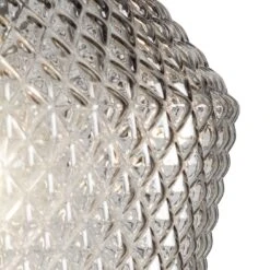 Habitat Nubia Faceted Glass Shade - Smoke Grey -Habitat 9453957 R Z002A