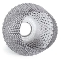 Habitat Nubia Faceted Glass Shade - Smoke Grey -Habitat 9453957 R Z003A