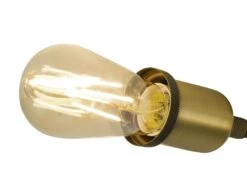 Habitat Tay 4 Light Flush To Ceiling Light - Grey & Brass -Habitat 9467644 R Z002A