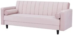 Habitat Preston Clic Clac Velvet Sofa Bed - Pink -Habitat 9478255 R Z006A