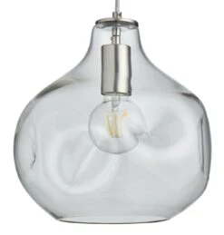 Habitat Ori Dimple Glass Pendant - Clear -Habitat 9525067 R Z002A