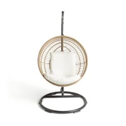 Habitat Dove Rattan Effect Hanging Egg Chair - Natural -Habitat 9530904 R Z002A