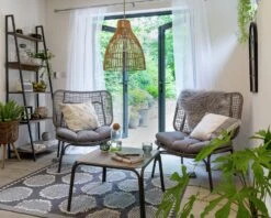 Habitat Nora 2 Seater Metal Garden Bistro Set - Grey -Habitat 9548415 R Z004C