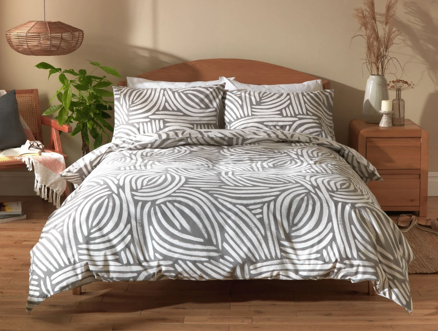 Habitat Scandi Mark Making Grey Bedding Set - Single 3 Habitat Scandi Mark Making Grey Bedding Set - Single