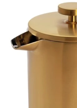 Habitat Double Walled 8 Cup Cafetiere - Gold -Habitat 9560565 R Z004A