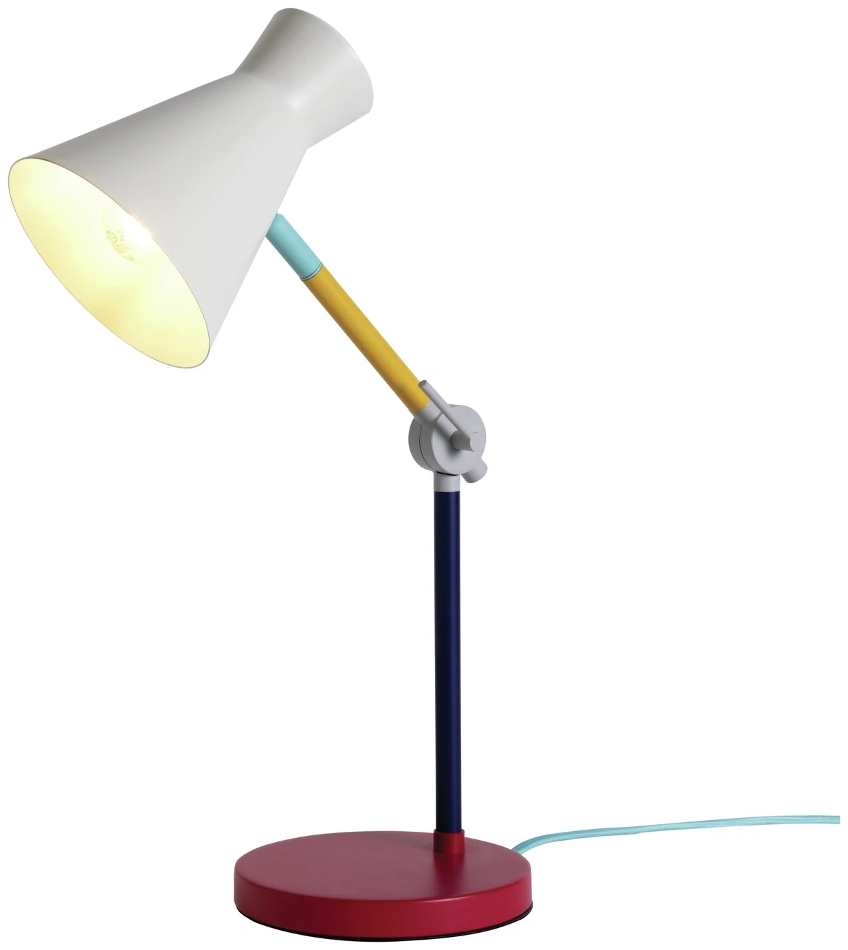 Habitat Jean Colour Block Desk Lamp – Multicoloured 3 Habitat Jean Colour Block Desk Lamp – Multicoloured