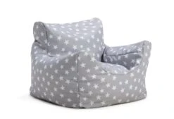 Habitat Kids Funzee Grey Stars Bean Bag -Habitat 9571815 R Z003A