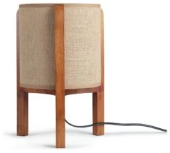 Habitat Arbaa Woven Column Table Lamp - Natural -Habitat 9589175 R Z001C