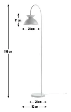 Habitat Dasni Floor Lamp - Marble & Brass -Habitat 9598867 R E001