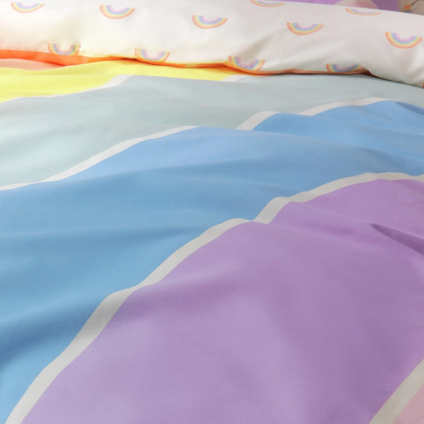 Habitat Kids Rainbow Panel Multicolour Bedding Set - Toddler 10 Habitat Kids Rainbow Panel Multicolour Bedding Set - Toddler - Image 8
