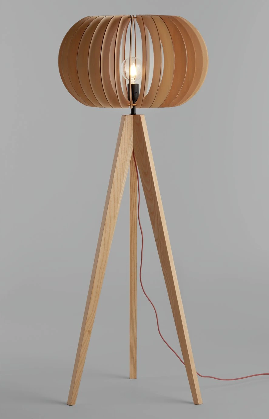 Habitat Achille Ash Wooden Tripod Floor Lamp - Oak 12 Habitat Achille Ash Wooden Tripod Floor Lamp - Oak - Image 10