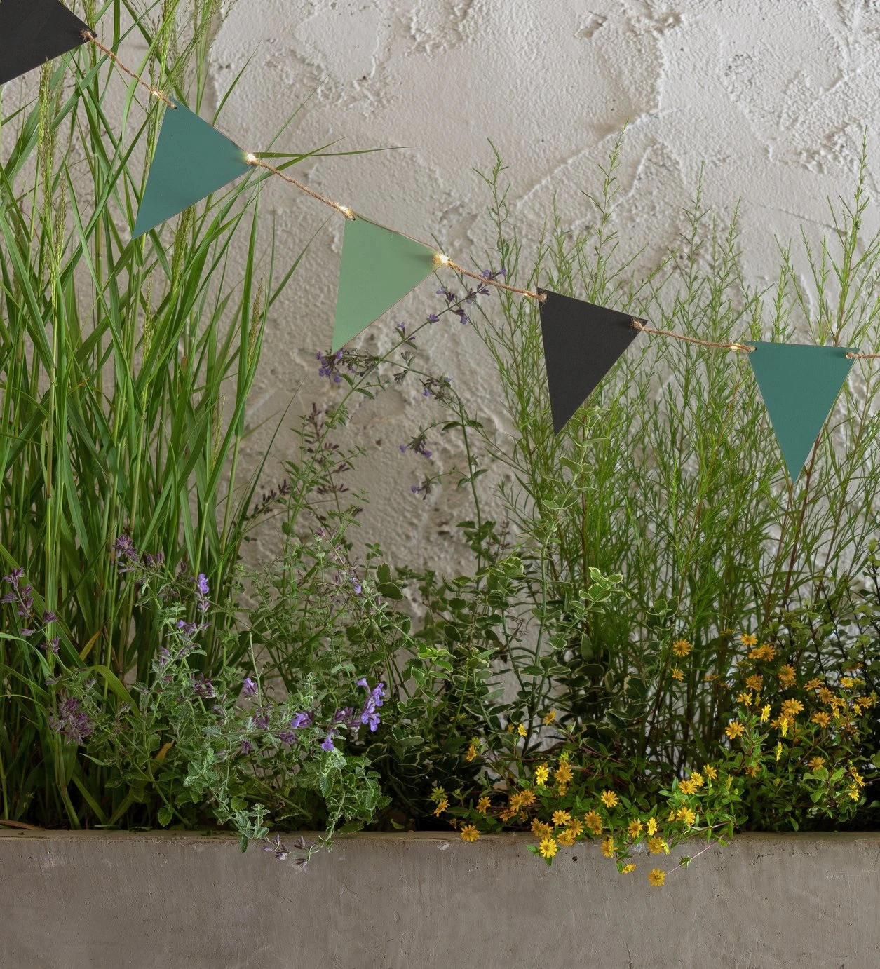 Habitat Warm White Solar Bunting LED String Lights 2 Habitat Warm White Solar Bunting LED String Lights