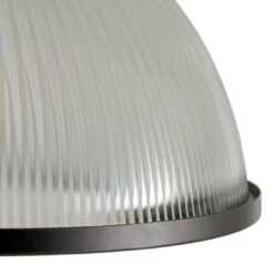 Habitat Eumee Pressed Glass Flush To Ceiling Light - Clear -Habitat 9628672 R Z002A